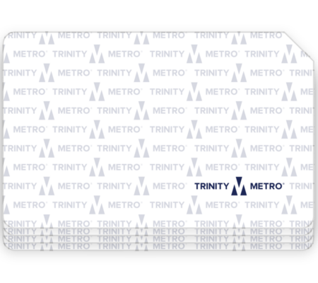 Blank Trinity Metro ride card