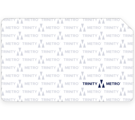 Blank Trinity Metro ride card